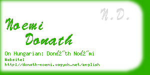 noemi donath business card